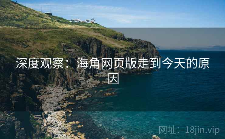 深度观察：海角网页版走到今天的原因